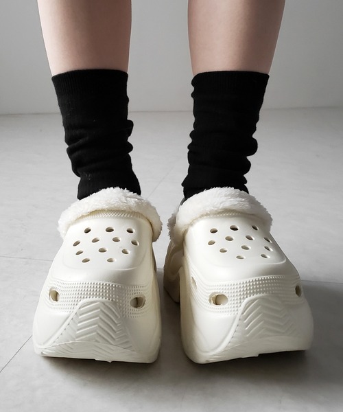 me+em select(ミームセレクト)の「【 2color 】厚底スニーカーソールボアクロッグサンダル / platform sneaker sole boa clog sandals(その他シューズ・レディース・ブラック/アイボリー・LARGE/MEDIUM/SMALL)」の9枚目の写真
