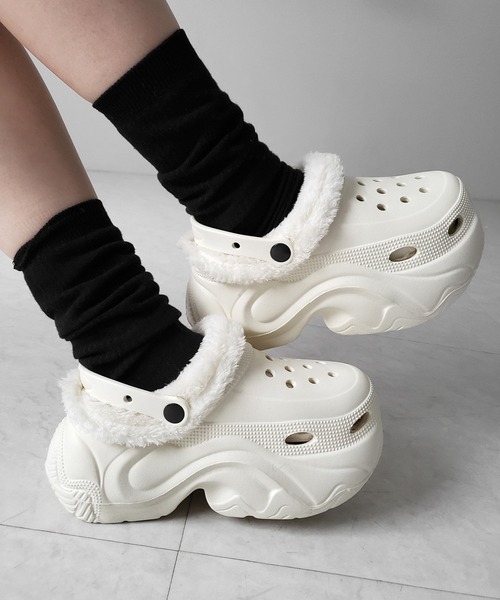 me+em select(ミームセレクト)の「【 2color 】厚底スニーカーソールボアクロッグサンダル / platform sneaker sole boa clog sandals(その他シューズ・レディース・ブラック/アイボリー・LARGE/MEDIUM/SMALL)」の14枚目の写真