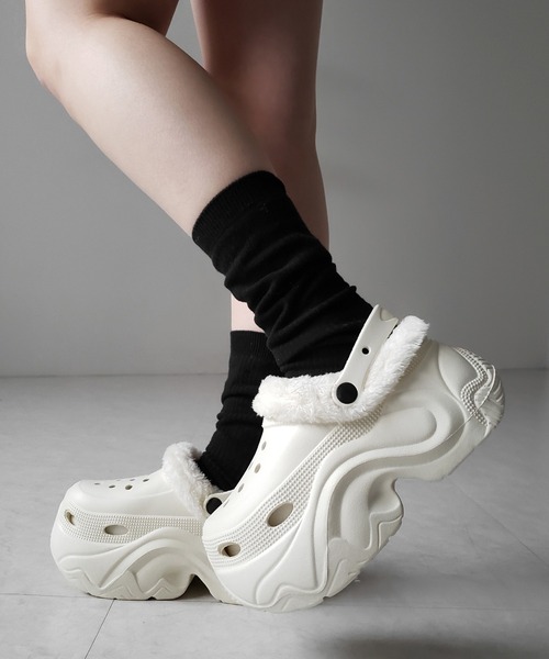 me+em select(ミームセレクト)の「【 2color 】厚底スニーカーソールボアクロッグサンダル / platform sneaker sole boa clog sandals(その他シューズ・レディース・ブラック/アイボリー・LARGE/MEDIUM/SMALL)」の20枚目の写真