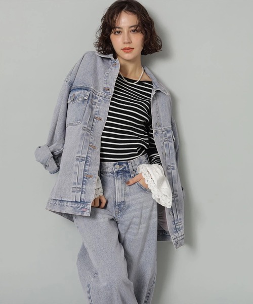 ピンクトッピングカーブデニム（その他パンツ）｜Arpege story