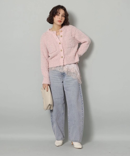 ピンクトッピングカーブデニム（その他パンツ）｜Arpege story