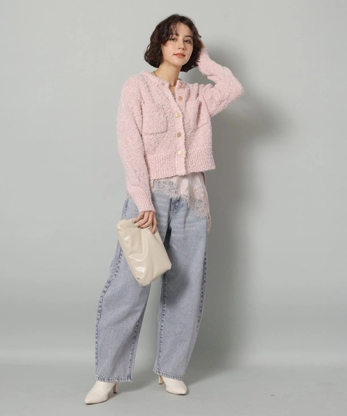 ピンクトッピングカーブデニム（その他パンツ）｜Arpege story