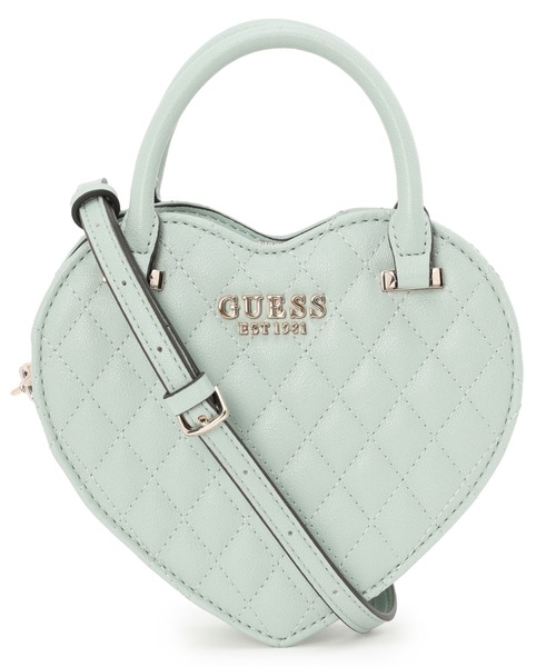 Guess(ゲス)の「ATABEY Heart Bag ハンドバッグ (ショルダーバッグ・レディース・イエロー/グリーン/ブラック/オフホワイト・ONE SIZE)」の1枚目の写真