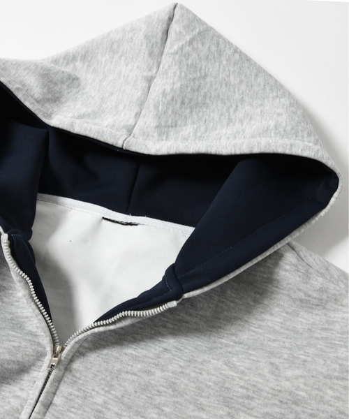 neos（ネオス）の「【neos】ルーズシルエット 裏地切替 スウェット ジップパーカー 韓国ファッション ユニセックス（パーカー・メンズ・グレー/ブラック・X-LARGE/MEDIUM/LARGE）」の18枚目の写真