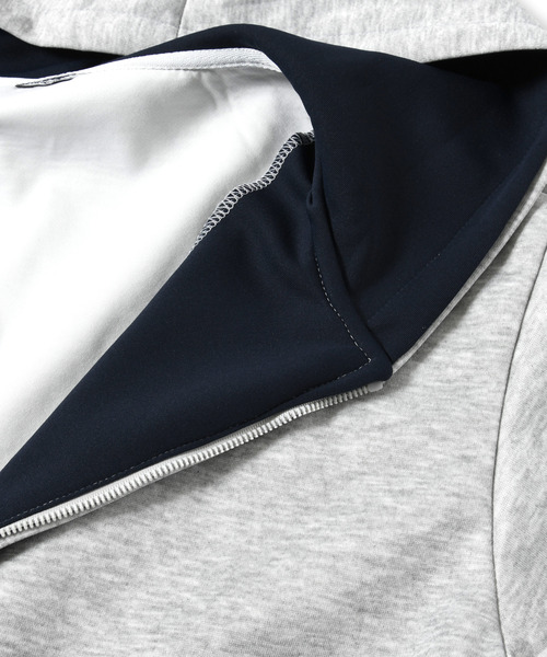 neos（ネオス）の「【neos】ルーズシルエット 裏地切替 スウェット ジップパーカー 韓国ファッション ユニセックス（パーカー・メンズ・グレー/ブラック・X-LARGE/MEDIUM/LARGE）」の19枚目の写真
