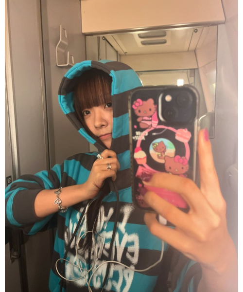 ISTKUNST（イストクンスト）の「PISS OFF ST HOOD ZIP UP_BLUE(IK2EFMM483A)（パーカー・レディース・その他・S/M/L）」の15枚目の写真