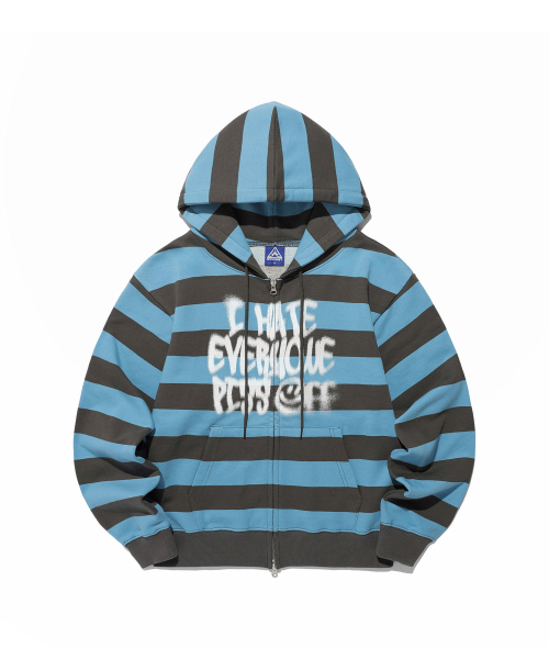 ISTKUNST（イストクンスト）の「PISS OFF ST HOOD ZIP UP_BLUE(IK2EFMM483A)（パーカー・レディース・その他・S/M/L）」の17枚目の写真