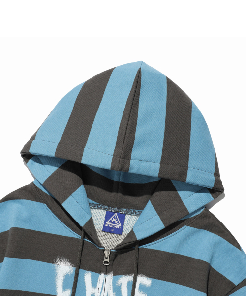 ISTKUNST（イストクンスト）の「PISS OFF ST HOOD ZIP UP_BLUE(IK2EFMM483A)（パーカー・レディース・その他・S/M/L）」の19枚目の写真