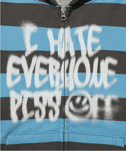 ISTKUNST（イストクンスト）の「PISS OFF ST HOOD ZIP UP_BLUE(IK2EFMM483A)（パーカー・レディース・その他・S/M/L）」の20枚目の写真
