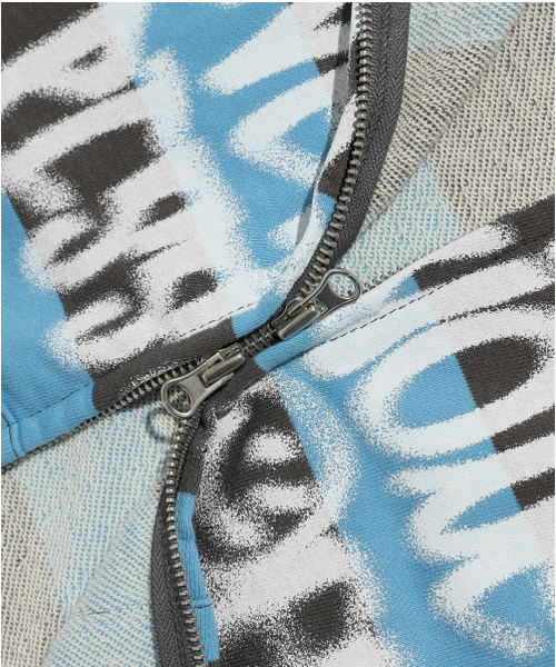 ISTKUNST（イストクンスト）の「PISS OFF ST HOOD ZIP UP_BLUE(IK2EFMM483A)（パーカー・レディース・その他・S/M/L）」の21枚目の写真