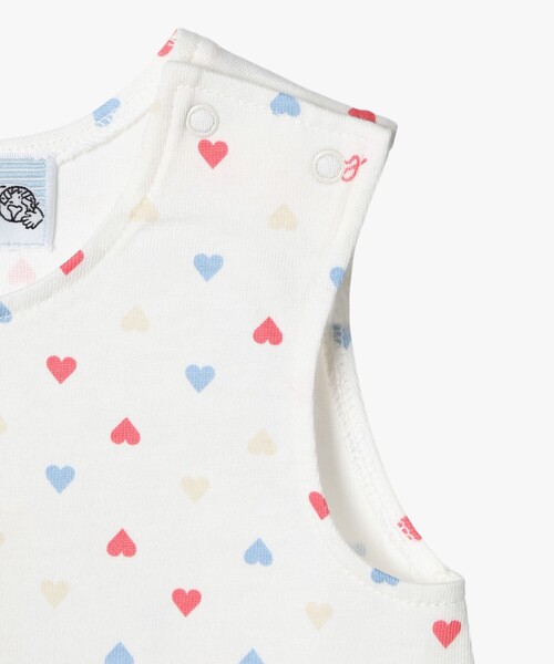 agnes b.（アニエスベー）の「ベビー マルチカラー コットン ノースリーブ ワンピース "Barbie"（ワンピース・キッズ・ホワイト系その他・18M/2YEAR/1YEAR）」の4枚目の写真