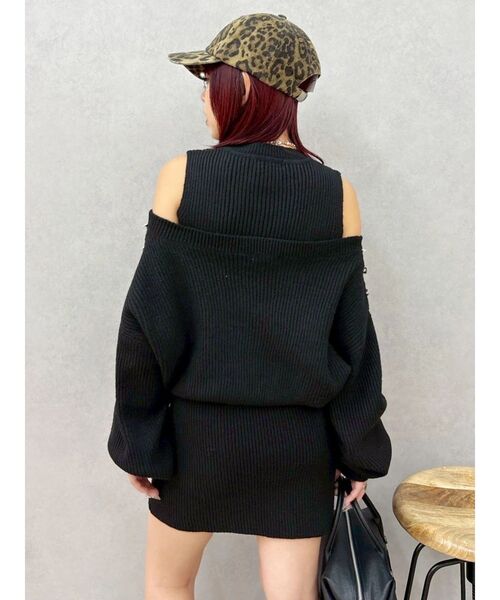 EVRIS(エヴリス)の「アメスリセットアンサンブルワンピース(ワンピース・レディース・ブルー/アイボリー/ブラック・FREE)」の17枚目の写真