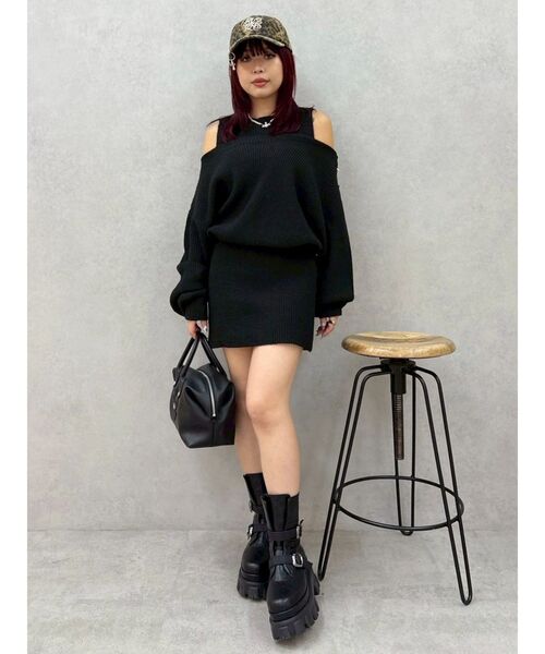 EVRIS(エヴリス)の「アメスリセットアンサンブルワンピース(ワンピース・レディース・ブルー/アイボリー/ブラック・FREE)」の19枚目の写真