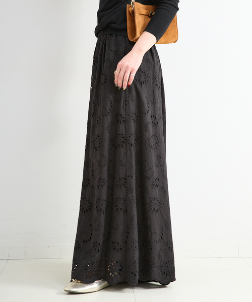 B.C STOCK（ベーセーストック）の「《追加4》手洗い可 / アイレットレイヤーイージーワイドパンツ（その他パンツ・レディース・ブラック/ホワイト・FREE）」の7枚目の写真