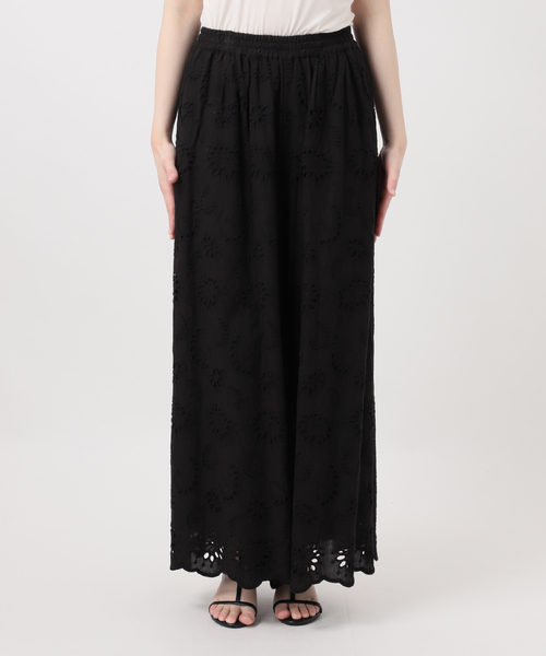 B.C STOCK（ベーセーストック）の「《追加4》手洗い可 / アイレットレイヤーイージーワイドパンツ（その他パンツ・レディース・ブラック/ホワイト・FREE）」の15枚目の写真