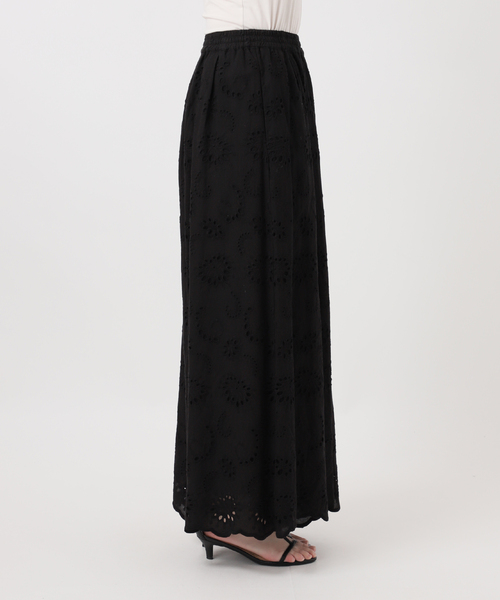 B.C STOCK（ベーセーストック）の「《追加4》手洗い可 / アイレットレイヤーイージーワイドパンツ（その他パンツ・レディース・ブラック/ホワイト・FREE）」の18枚目の写真