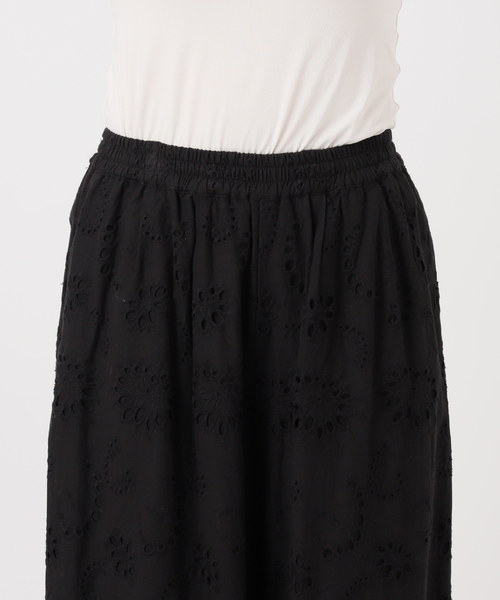 B.C STOCK（ベーセーストック）の「《追加4》手洗い可 / アイレットレイヤーイージーワイドパンツ（その他パンツ・レディース・ブラック/ホワイト・FREE）」の19枚目の写真