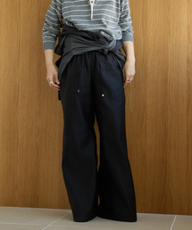 IENA LA BOUCLE | IENA LA BOUCLE コットンサテンイージーパンツ(その他パンツ)