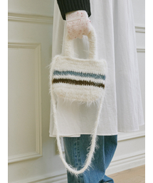 ALLINCOMPLETE（オールインコンプリート）の「フェザークロシェミニバッグ（トートバッグ）」