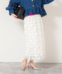 Rie Miller | 45th limited editionウォッシャブルスターフリンジタイトスカート(スカート)