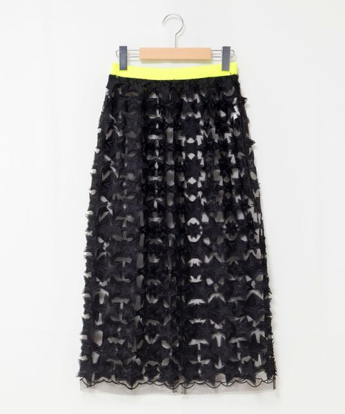 Rie Miller（リエミラー）の「45th limited editionウォッシャブルスターフリンジタイトスカート（スカート・レディース・ブラック/ホワイト・38）」の15枚目の写真