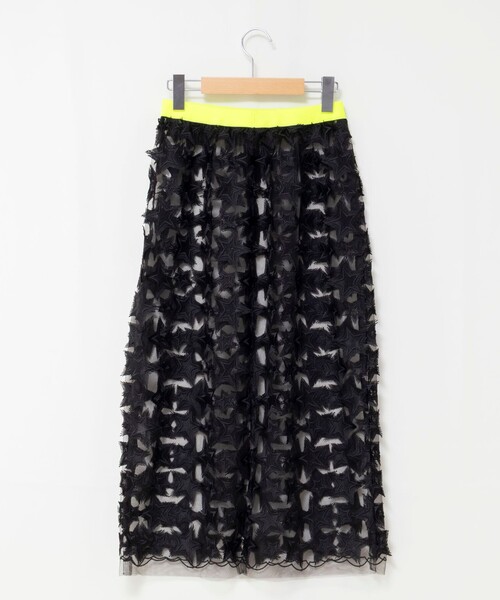 Rie Miller（リエミラー）の「45th limited editionウォッシャブルスターフリンジタイトスカート（スカート・レディース・ブラック/ホワイト・38）」の18枚目の写真