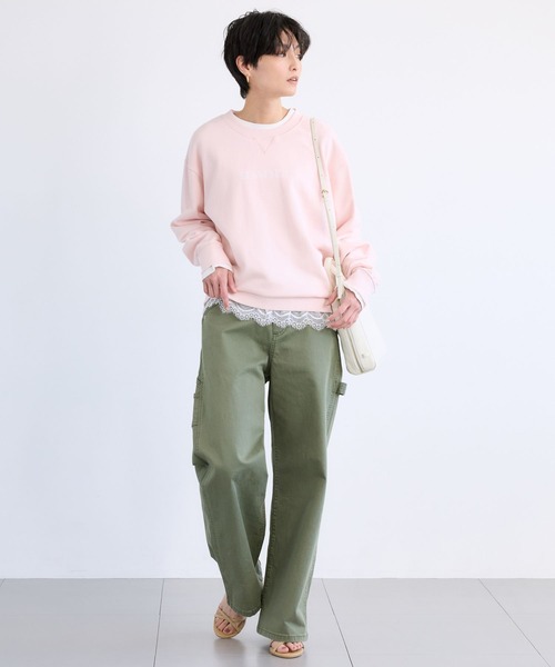 BARNYARDSTORM（バンヤードストーム）の「BARNYARDSTORM / 裏毛ステンシルロゴプルオーバー（スウェット・レディース・ピンク/グレー・FREE）」の6枚目の写真