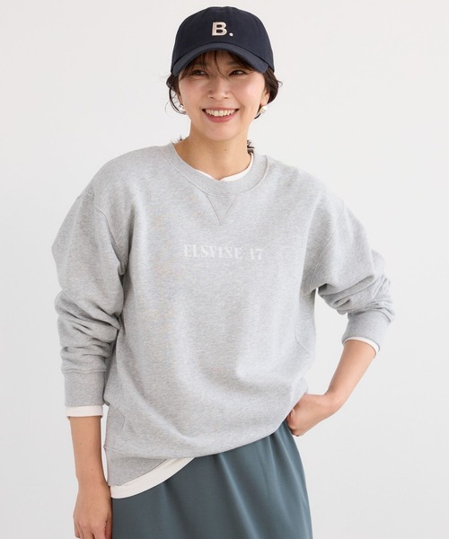 BARNYARDSTORM（バンヤードストーム）の「BARNYARDSTORM / 裏毛ステンシルロゴプルオーバー（スウェット・レディース・ピンク/グレー・FREE）」の7枚目の写真