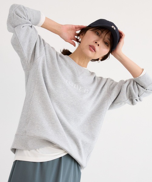 BARNYARDSTORM（バンヤードストーム）の「BARNYARDSTORM / 裏毛ステンシルロゴプルオーバー（スウェット・レディース・ピンク/グレー・FREE）」の18枚目の写真