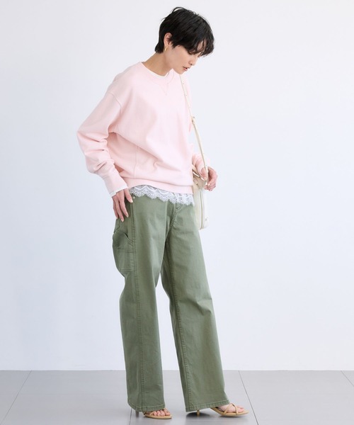 BARNYARDSTORM（バンヤードストーム）の「BARNYARDSTORM / 裏毛ステンシルロゴプルオーバー（スウェット・レディース・ピンク/グレー・FREE）」の15枚目の写真