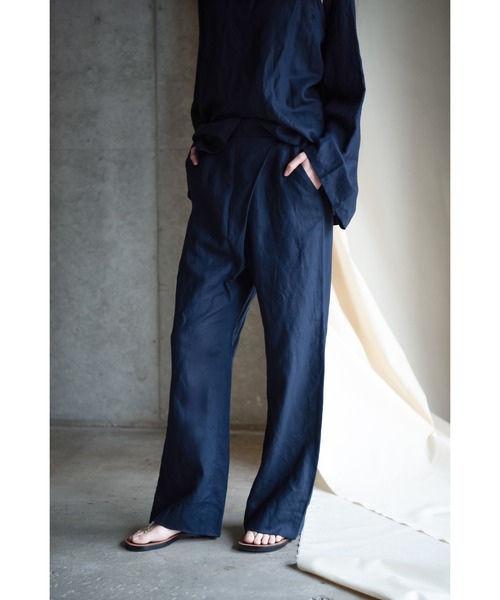 k3&co.(ケイスリーアンドコー)の「Linen Pants(その他パンツ・レディース・Navy・ONE SIZE)」の6枚目の写真