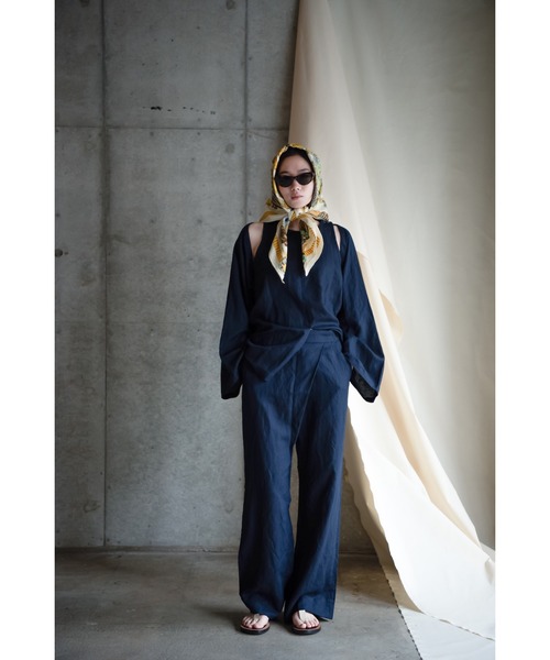 k3&co.(ケイスリーアンドコー)の「Linen Pants(その他パンツ・レディース・Navy・ONE SIZE)」の4枚目の写真