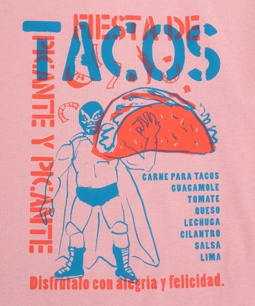 チチカカ（チチカカ）の「ルチャ＆タコスフェスビッグＴシャツ【ユニセックス】（Tシャツ/カットソー・メンズ・ブラック/ピンク/その他1・FREE）」の15枚目の写真
