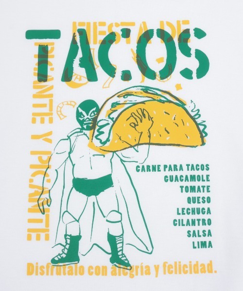 チチカカ（チチカカ）の「ルチャ＆タコスフェスビッグＴシャツ【ユニセックス】（Tシャツ/カットソー・メンズ・ブラック/ピンク/その他1・FREE）」の16枚目の写真