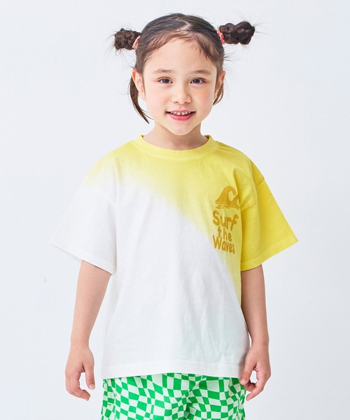MARKEY'S(マーキーズ)の「段染めタイダイTee(Tシャツ/カットソー・キッズ・イエロー/グリーン/ピンク/パープル・100/130/120/95/90/80/110/150/140)」の4枚目の写真