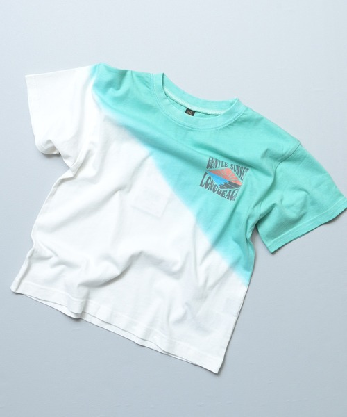 MARKEY'S(マーキーズ)の「段染めタイダイTee(Tシャツ/カットソー・キッズ・イエロー/グリーン/ピンク/パープル・100/130/120/95/90/80/110/150/140)」の2枚目の写真