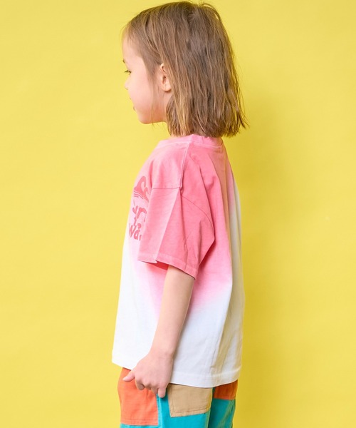 MARKEY'S(マーキーズ)の「段染めタイダイTee(Tシャツ/カットソー・キッズ・イエロー/グリーン/ピンク/パープル・100/130/120/95/90/80/110/150/140)」の7枚目の写真