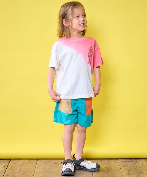 MARKEY'S(マーキーズ)の「段染めタイダイTee(Tシャツ/カットソー・キッズ・イエロー/グリーン/ピンク/パープル・100/130/120/95/90/80/110/150/140)」の9枚目の写真
