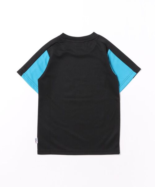 FILA（フィラ）の「FILA/フィラ　吸汗速乾　プリント半袖Ｔシャツ（Tシャツ/カットソー・キッズ・ブラック/チャコールグレー・160cm/150cm/140cm/130cm）」の3枚目の写真