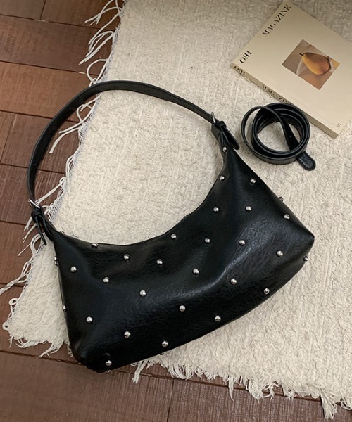 mebole（メボレ）の「Stud Dot Shoulder Bag（ショルダーバッグ・レディース・ブラック/ブラウン/ホワイト・FREE）」の9枚目の写真