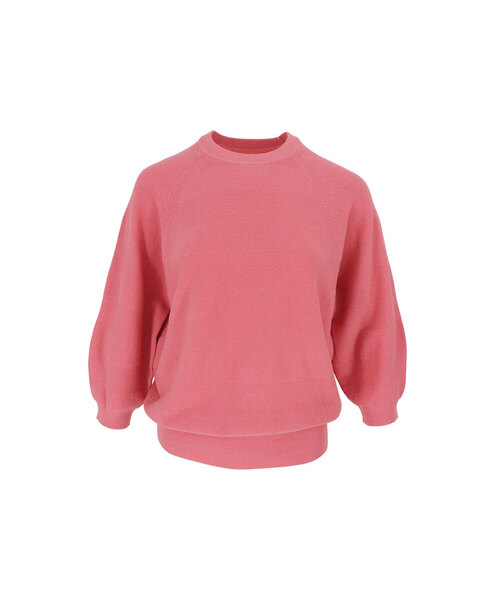 VASCARA(バスカラ)の「Raglan Round Neck Capri Knitwear (6colors)(ニット/セーター・レディース・コーラル/クリーム/ライトイエロー/ブラック/ライトピンク/カーキ・FREE)」の6枚目の写真