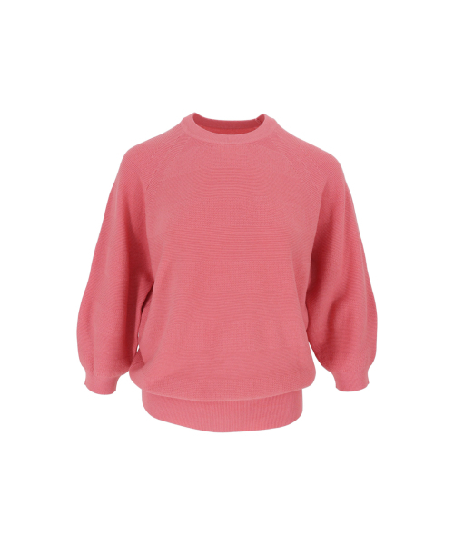 VASCARA(バスカラ)の「Raglan Round Neck Capri Knitwear (6colors)(ニット/セーター・レディース・コーラル/クリーム/ライトイエロー/ブラック/ライトピンク/カーキ・FREE)」の8枚目の写真