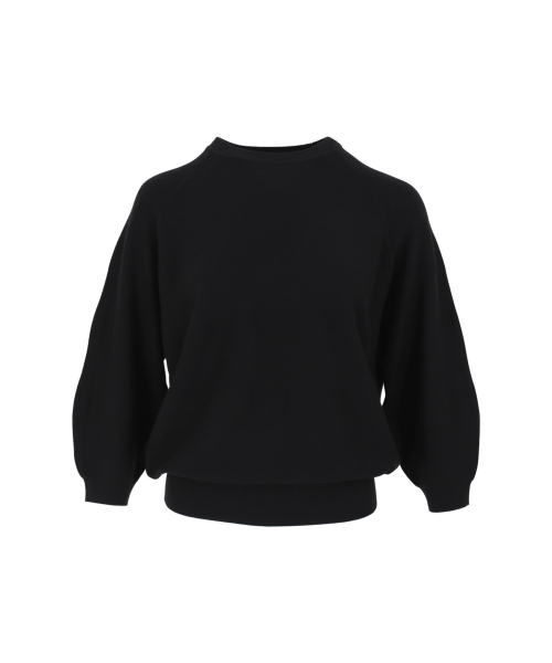 VASCARA(バスカラ)の「Raglan Round Neck Capri Knitwear (6colors)(ニット/セーター・レディース・コーラル/クリーム/ライトイエロー/ブラック/ライトピンク/カーキ・FREE)」の11枚目の写真