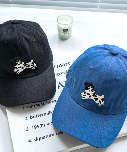 NANEA（ナネア）の「犬モチーフワッペンキャップ（キャップ・レディース・ブラウン/グリーン/レッド/ベージュ/ブルー/アイボリー/ブラック/カーキ・フリー）」の22枚目の写真