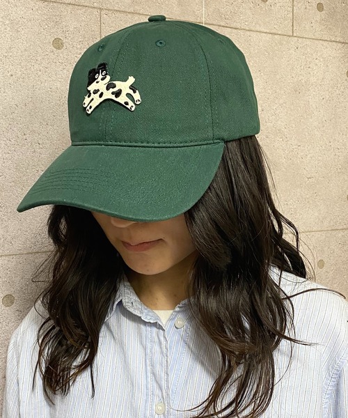 NANEA（ナネア）の「犬モチーフワッペンキャップ（キャップ・レディース・ブラウン/グリーン/レッド/ベージュ/ブルー/アイボリー/ブラック/カーキ・フリー）」の16枚目の写真