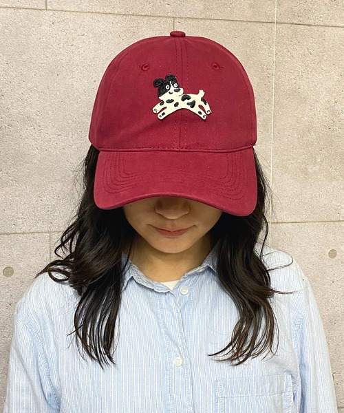 NANEA（ナネア）の「犬モチーフワッペンキャップ（キャップ・レディース・ブラウン/グリーン/レッド/ベージュ/ブルー/アイボリー/ブラック/カーキ・フリー）」の20枚目の写真