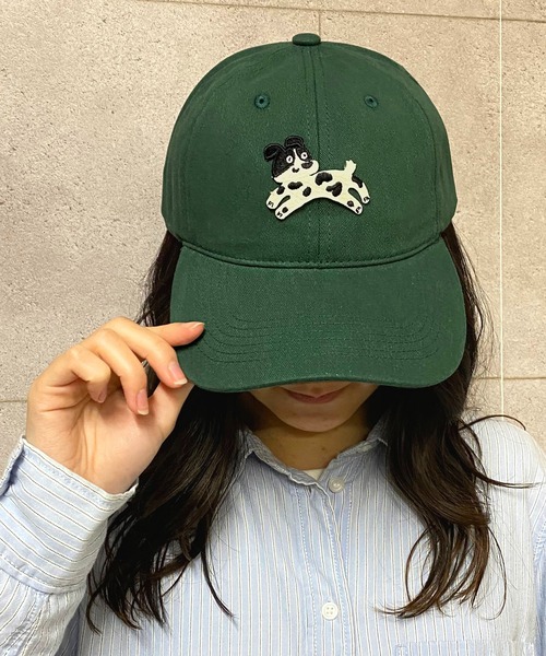 NANEA（ナネア）の「犬モチーフワッペンキャップ（キャップ・レディース・ブラウン/グリーン/レッド/ベージュ/ブルー/アイボリー/ブラック/カーキ・フリー）」の17枚目の写真
