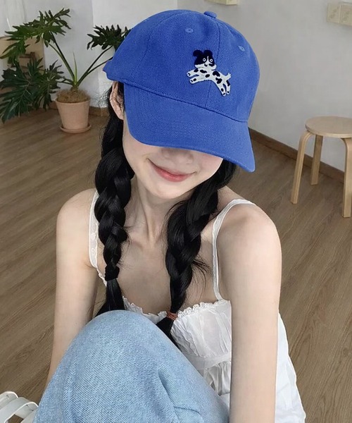 NANEA（ナネア）の「犬モチーフワッペンキャップ（キャップ・レディース・ブラウン/グリーン/レッド/ベージュ/ブルー/アイボリー/ブラック/カーキ・フリー）」の9枚目の写真