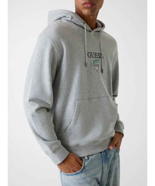 GUESS JEANS(ゲスジーンズ)の「GUESS JEANS Regular Baker Logo Hoodie パーカー(パーカー・メンズ・ホワイト/グレー/ブラック・X-LARGE/LARGE/MEDIUM/SMALL)」の9枚目の写真