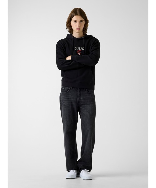 GUESS JEANS(ゲスジーンズ)の「GUESS JEANS Regular Baker Logo Hoodie パーカー(パーカー・メンズ・ホワイト/グレー/ブラック・X-LARGE/LARGE/MEDIUM/SMALL)」の14枚目の写真